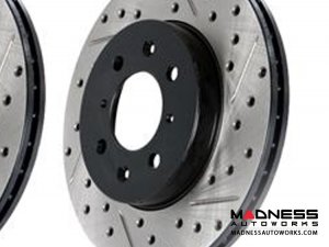 MINI Cooper/ Cooper JCW Rotor by Stop Tech - Drilled and Slotted Rotor (R55/ 56/ 57) - Rear Right